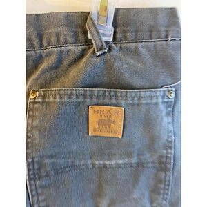 Bear River Workwear Carpenter Denim Jean Pants  green dungarees 42x31